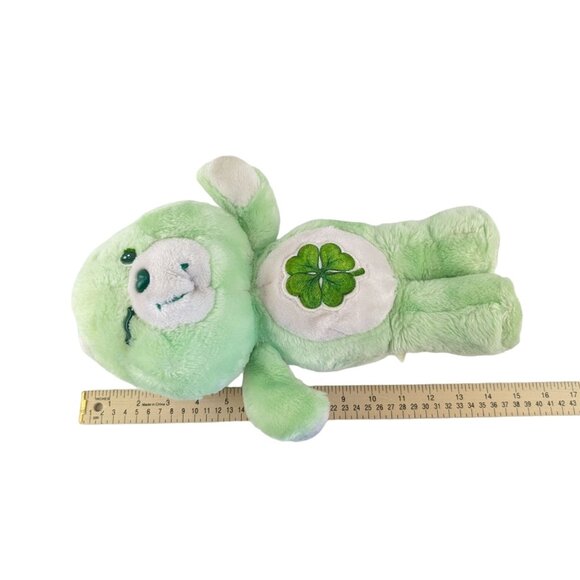 Vintage Care Bears Good Luck Bear Plush 14" Green Shamrock by Kenner TCFC - Picture 6 of 6